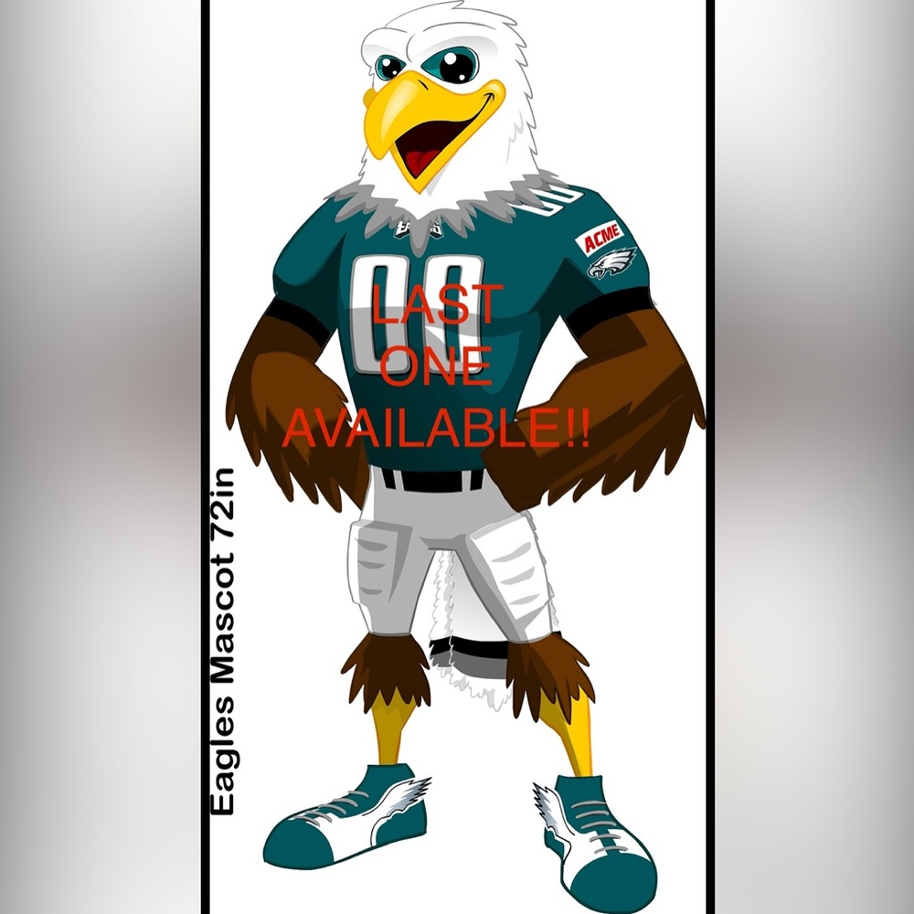 Philadelphia Eagles Mascot Swoop LIFE SIZE Cardboard Cutout with Free Shipping!